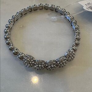Elegant Silver Beaded Bracelet